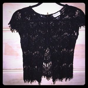 Cute black lace shirt